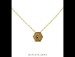 Load and play video in Gallery viewer, 0.6 ct Round Lab-Grown Diamond Pendant — Yellow Gold