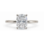 Load image into Gallery viewer, White Gold 9K Cushion 1.04ct Halo Ring
