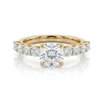 Load image into Gallery viewer, White Gold 9K Round 1.09ct Solitaire Ring
