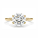 Load image into Gallery viewer, Yellow Gold 9K Round 2.06ct Halo Ring
