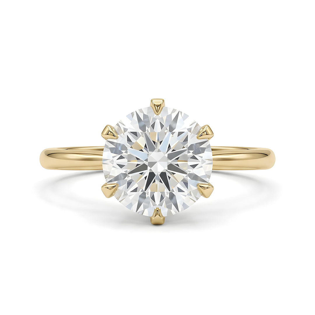Yellow gold 14k round 2