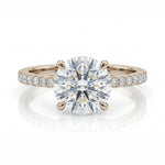 Load image into Gallery viewer, Yellow Gold 9K Round 2.03ct Halo Ring
