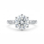Load image into Gallery viewer, White Gold 9K Round 2.09ct Halo Ring

