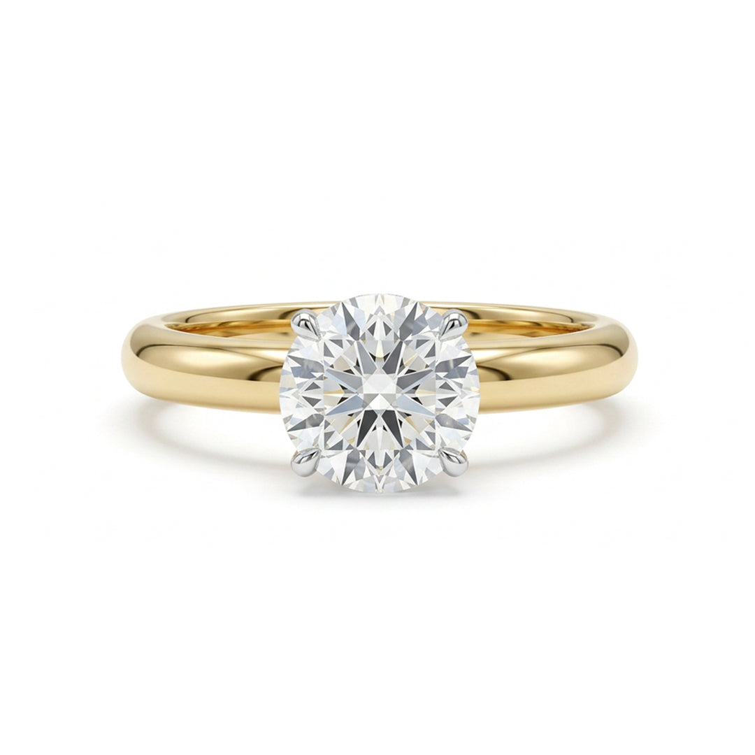 Yellow gold 9k round 2