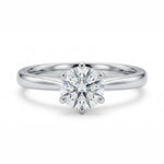 Load image into Gallery viewer, White Gold 14K Round 1.02ct Halo Ring
