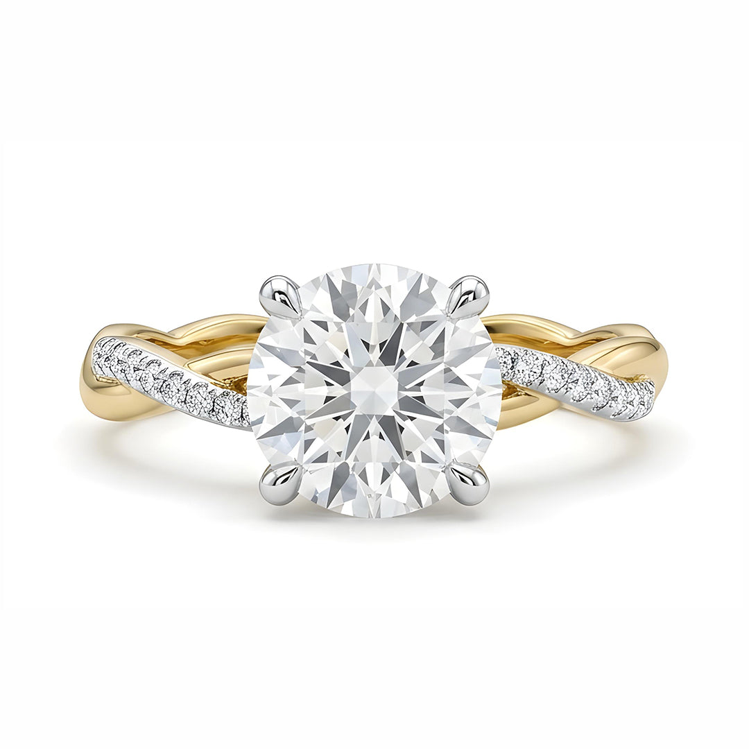 Yellow gold 9k round 2