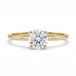 Load image into Gallery viewer, Yellow Gold 9K Round 0.31ct Solitaire Ring
