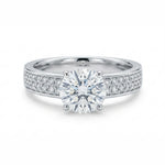 Load image into Gallery viewer, White Gold 9K Round 1.53ct Halo Ring
