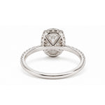Load image into Gallery viewer, White Gold 9K Oval 3.02ct Halo Ring
