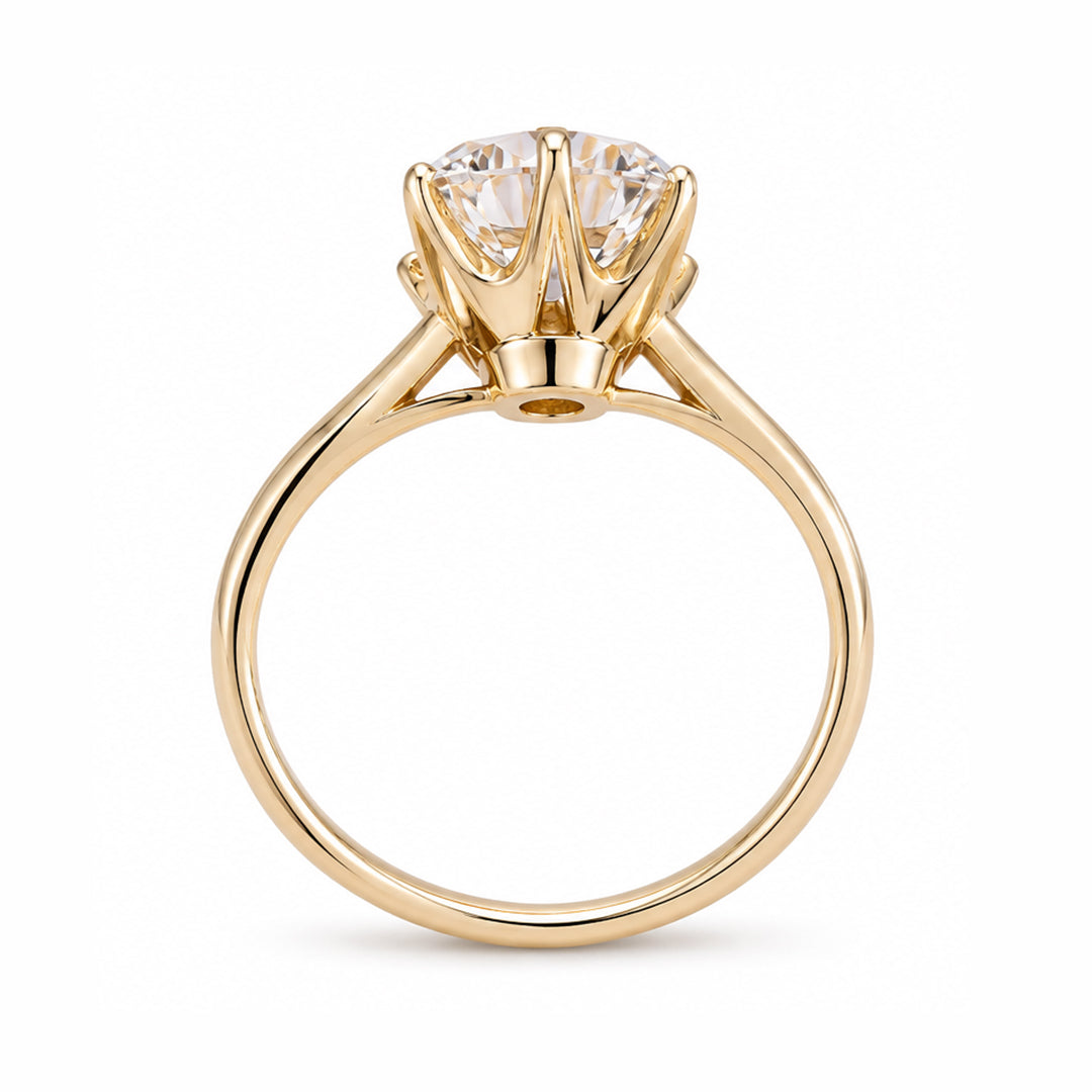 Yellow gold 14k round 2