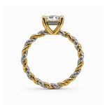 Load image into Gallery viewer, White Gold 9K Cushion 1.52ct Halo Ring
