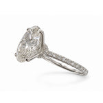 Load image into Gallery viewer, White Gold 9K Oval 2.06ct Halo Ring
