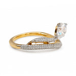 Load image into Gallery viewer, Yellow Gold 9K Round 1.09ct Halo Ring
