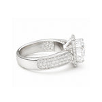 Load image into Gallery viewer, White Gold 14K Round 2.07ct Halo Ring

