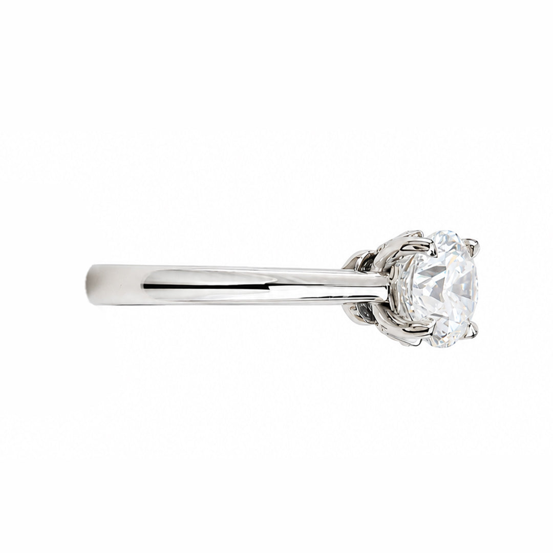 White Gold 14K Round 1.02ct Halo Ring