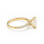 Load image into Gallery viewer, Yellow Gold 9K Cushion 2.02ct Halo Ring
