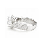 Load image into Gallery viewer, White Gold 14K Round 2.07ct Halo Ring
