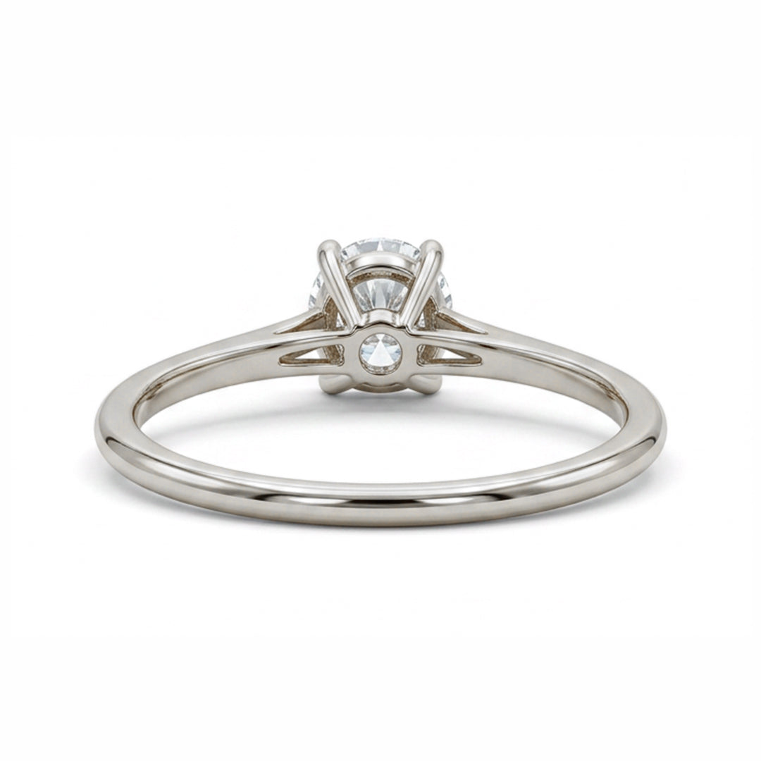 Yellow Gold 9K Round 0.3ct Solitaire Ring