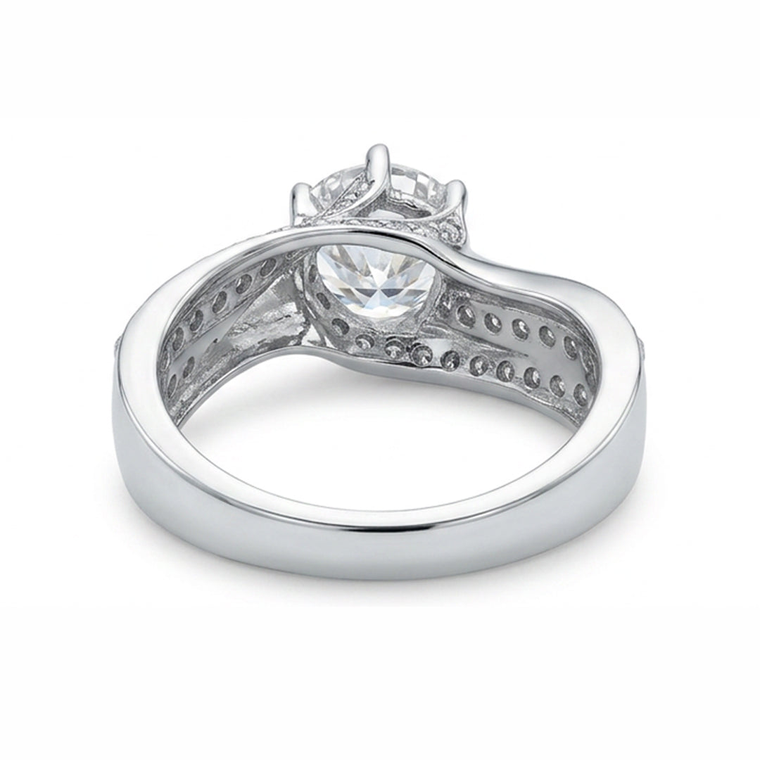 White Gold 14K Round 1ct Halo Ring