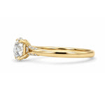 Load image into Gallery viewer, Celeste Twisted Solitaire Diamond Ring
