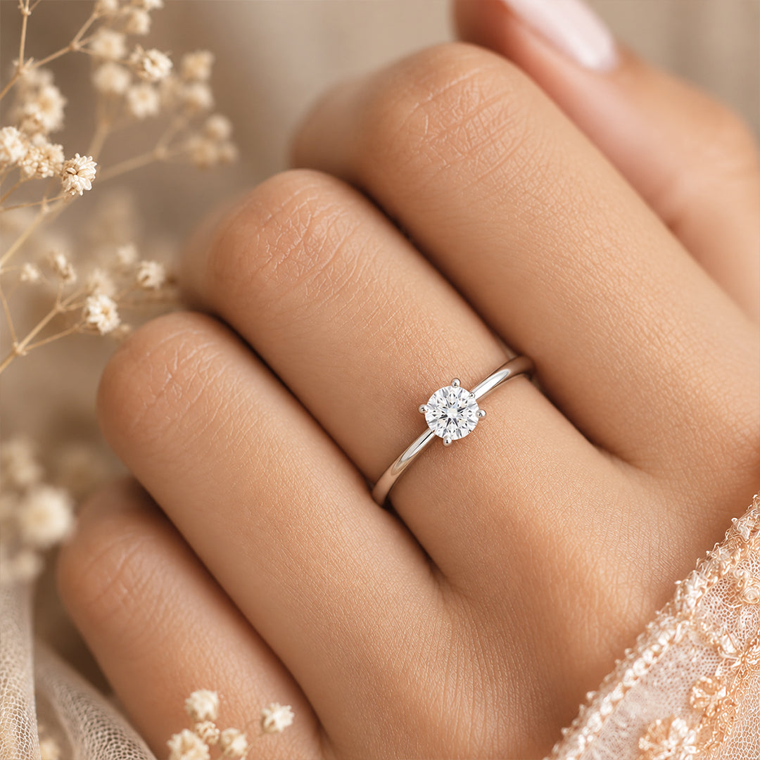 Yellow Gold 9K Round 2.01ct Halo Ring