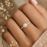 Load image into Gallery viewer, Yellow Gold 9K Round 2.04ct Halo Ring
