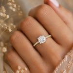 Load image into Gallery viewer, Yellow Gold 9K Cushion 2.02ct Halo Ring
