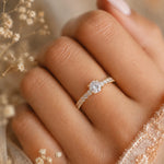 Load image into Gallery viewer, White Gold 9K Round 1.09ct Solitaire Ring
