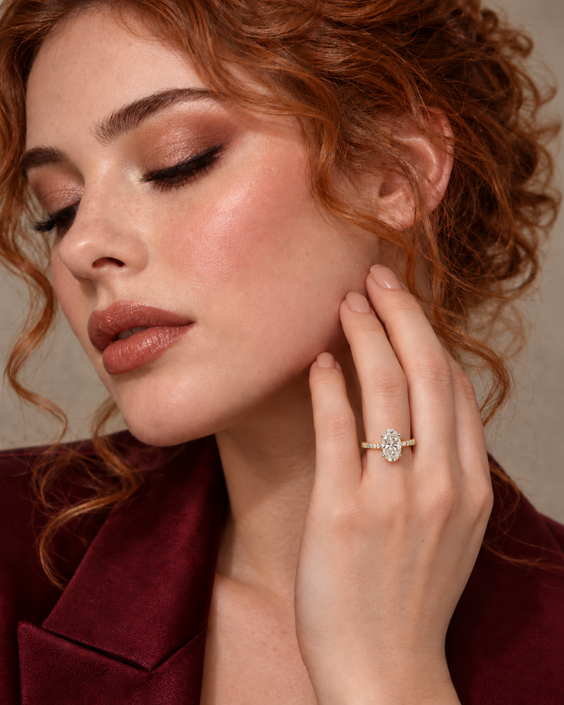 Maylaya Gems M052 ring — corrected natural perspective and fit on model hand
