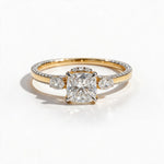 Load image into Gallery viewer, Yellow Gold Polish 9K Round Solitairect Solitaire Ring
