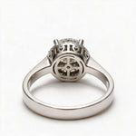 Load image into Gallery viewer, White Rhodium 9K Round Solitairect Solitaire Ring
