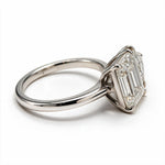 Load image into Gallery viewer, White Rhodium 9K Heart Solitairect Solitaire Ring
