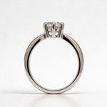 Load image into Gallery viewer, Two Tone 9K Round Solitairect Solitaire Ring
