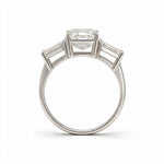 Load image into Gallery viewer, White Rhodium 14K Emerald Solitairect Solitaire Ring
