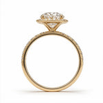 Load image into Gallery viewer, Yellow Gold Polish 9K Oval Solitairect Solitaire Ring
