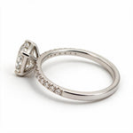 Load image into Gallery viewer, White Rhodium 9K Cushion Solitairect Solitaire Ring
