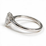 Load image into Gallery viewer, White Rhodium 9K Oval Solitairect Solitaire Ring
