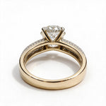 Load image into Gallery viewer, Yellow Gold Polish 9K Round Solitairect Solitaire Ring
