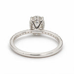 Load image into Gallery viewer, White Rhodium 9K Oval Solitairect Solitaire Ring
