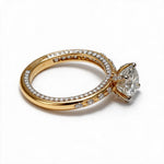 Load image into Gallery viewer, Yellow Gold Polish 9K Round Solitairect Solitaire Ring
