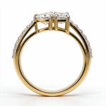 Load image into Gallery viewer, Yellow Gold Polish 9K Emerald Diamond Jewelleryct Solitaire Ring
