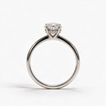Load image into Gallery viewer, White Rhodium 9K Oval Solitairect Solitaire Ring
