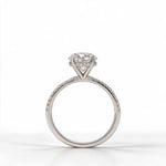 Load image into Gallery viewer, White Rhodium 9K Oval Solitairect Solitaire Ring
