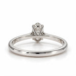 Load image into Gallery viewer, White Rhodium 9K Oval Solitairect Solitaire Ring
