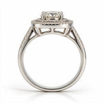 Load image into Gallery viewer, White Rhodium 9K Round Solitairect Solitaire Ring
