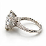 Load image into Gallery viewer, White Rhodium 14K Round Solitairect Solitaire Ring
