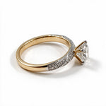Load image into Gallery viewer, Yellow Gold Polish 9K Round Solitairect Solitaire Ring
