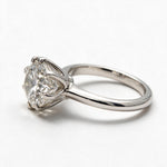 Load image into Gallery viewer, White Rhodium 9K Round Solitairect Solitaire Ring
