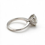 Load image into Gallery viewer, White Rhodium 9K Round Solitairect Solitaire Ring

