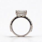 Load image into Gallery viewer, White Rhodium 9K Emerald Solitairect Solitaire Ring
